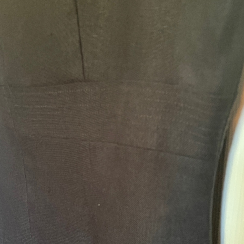 Chic Black Sleeveless A-line Dress - Picture 3 of 5